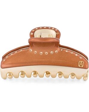 Alexandre De Paris Plated Claw Hair Clip - Brown