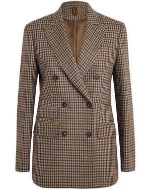 Max Mara Virgin Wool Blazer - Brown