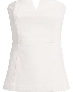 PAIGE Strapless Fiana Top - White