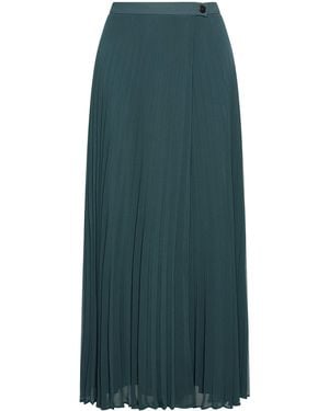 Marella Georgette Pleated Skirt - Green