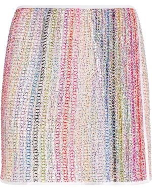 Missoni Open-Knit Sequinned Mini Skirt - Pink