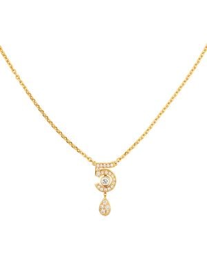 CHANEL And Diamond Eternal N°5 Necklace - Metallic