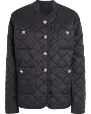Maje Reversible Quilted Jacket - Black