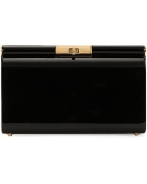 Dolce & Gabbana Patent Clutch Bag - Black