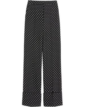 【ヴァレンティノ】 Trousers - Palazzo Pants パンツ High-rise silk palazzo pants in pink - Valentino | Mytheresa