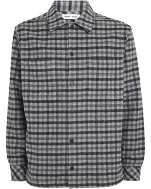 Samsøe & Samsøe Check Sacastor X O Overshirt - Gray