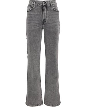 Maje Embellished Straight Jeans - Gray