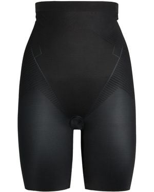Spanx Shape Invisible High-Waist Mid-Thigh Shorts - Black