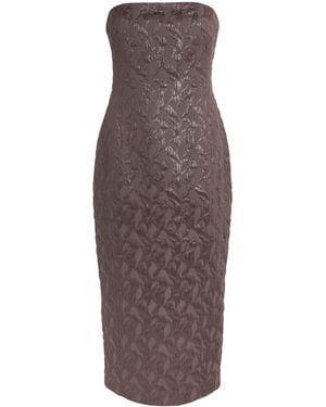 Camilla & Marc Strapless Rennick Midi Dress - Brown
