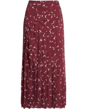 Altuzarra Pleated Monti Midi Skirt - Red