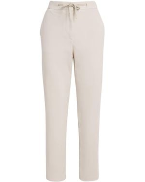 Eleventy Cotton-Blend Drawstring Pants - Natural