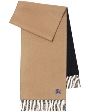 Burberry Cashmere Reversible Scarf - Natural