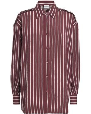 Claudie Pierlot Oversized Stripe Shirt - Red