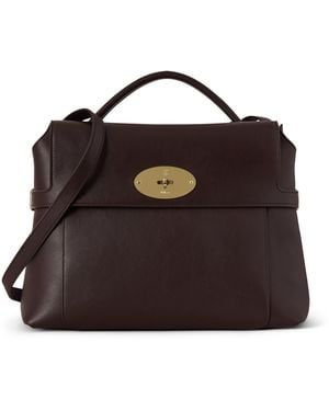 Mulberry Leather Stevie Top-Handle Bag - Black