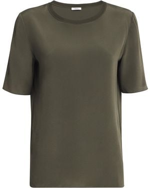 JOSEPH Silk Crepe Rubin Blouse - Green