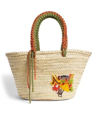 ALÉMAIS Embroidered Island Cove Tote Bag - Metallic