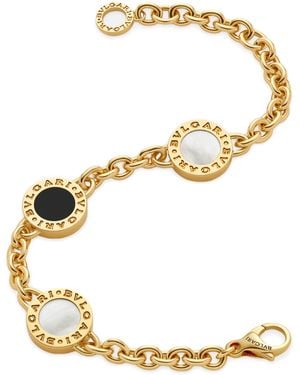 BVLGARI Mother-Of-Pearl And Onyx Bracelet - Metallic