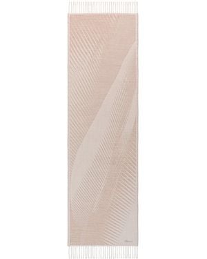 Chopard Wool-Cashmere Alpine Eagle Scarf - White