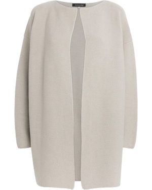 Eskandar Cashmere Open Cardigan - Grey