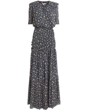 Veronica Beard Silk Mick Maxi Dress - Grey