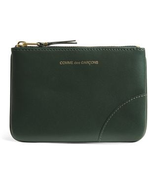 Comme des Garçons Small Leather Pouch - Green