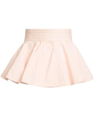 Alaïa Denim Peplum Belt - Natural