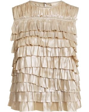 Ulla Johnson Layered Quinn Sleeveless Top - Natural