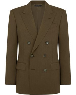 Tom Ford Wool-Cashmere-Silk Blazer - Green
