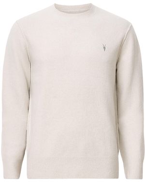 AllSaints Crew-Neck Statten Sweatshirt - White