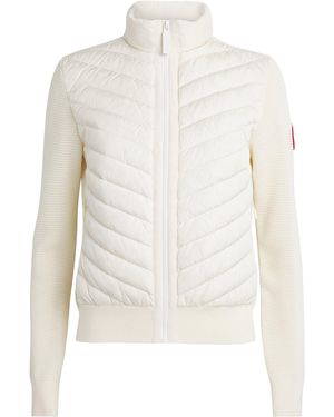 Canada Goose Ivory Hybridge Knitted Jacket<Br - White