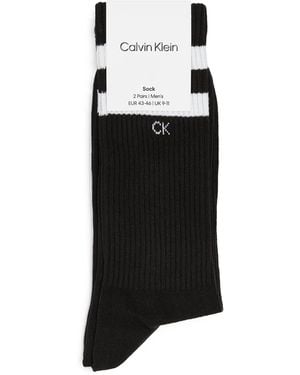 Calvin Klein Crew Stripe Socks - Black