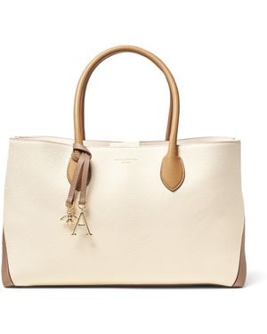 Aspinal of London Leather London Tote Bag - Natural