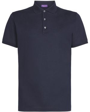 Ralph Lauren Cotton Piqué Slim-Fit Polo Shirt - Blue