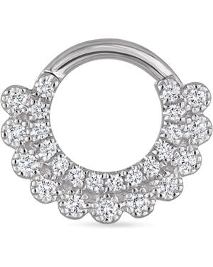 Maria Tash Diamond Apsara Hoop Earring - Metallic