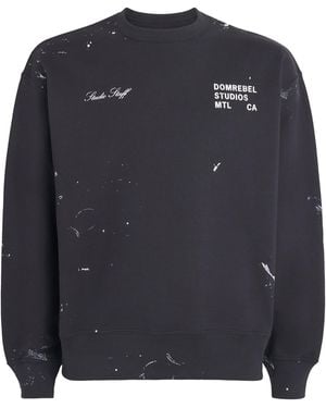DOMREBEL Cotton Staff Sweatshirt - Blue