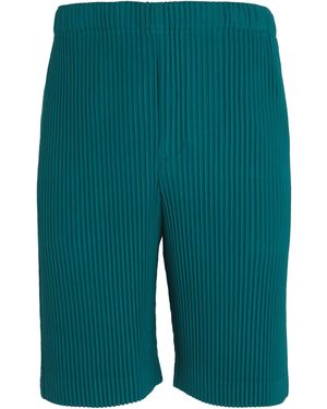 Homme Plissé Issey Miyake Pleated Shorts - Green