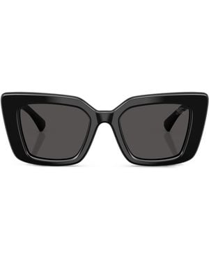 Burberry Acetate Be4476 Cat Eye Sunglasses - Black