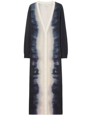 Marina Rinaldi Knitted Cardigan Midi Dress - Blue