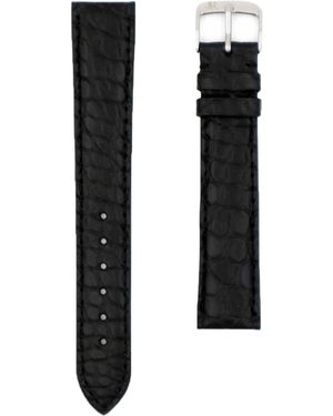 Jean Rousseau Alligator Classic 3.5 Watch Strap - Black