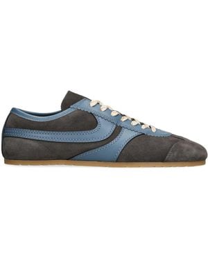 Dries Van Noten Suede Dustin Trainers - Blue