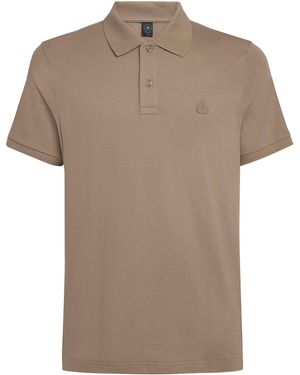 Moose Knuckles Logo Polo Shirt - Brown