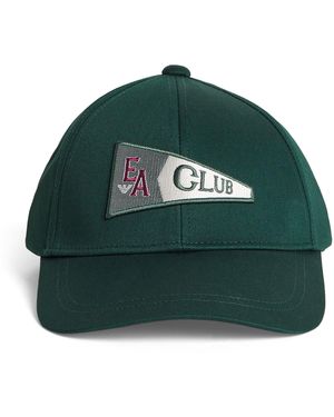 Emporio Armani Cotton Patch Baseball Cap - Green