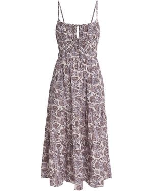 Ulla Johnson Cotton-Blend Floral Aydin Midi Dress - Purple