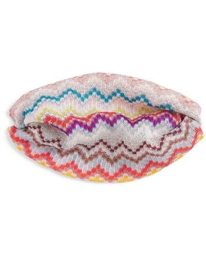Missoni Elastic-Back Zigzag Headband - Pink