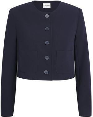 Claudie Pierlot Round-Neck Cardigan - Blue