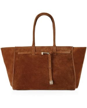 Benedetta Bruzziches Suede Mame La Petite Tote Bag - Brown