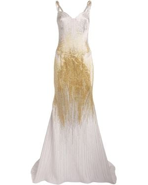 Gaurav Gupta Embellished Aura Gown - White