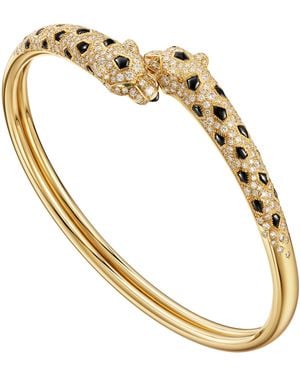 Cartier Diamond, Emerald And Onyx Panthère De Bracelet - Metallic