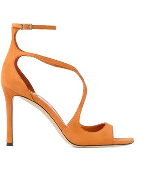 Jimmy Choo Azia 95 Leather Sandals - Pink