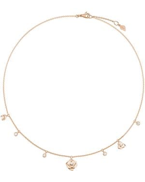 Piaget Rose And Diamond Rose Necklace - Natural